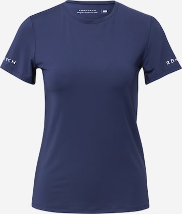 T-shirt fonctionnel Röhnisch en bleu : devant