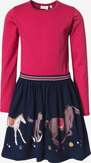 myToys COLLECTION Dress in Dark blue / Mocha / Fuchsia / White, Item view