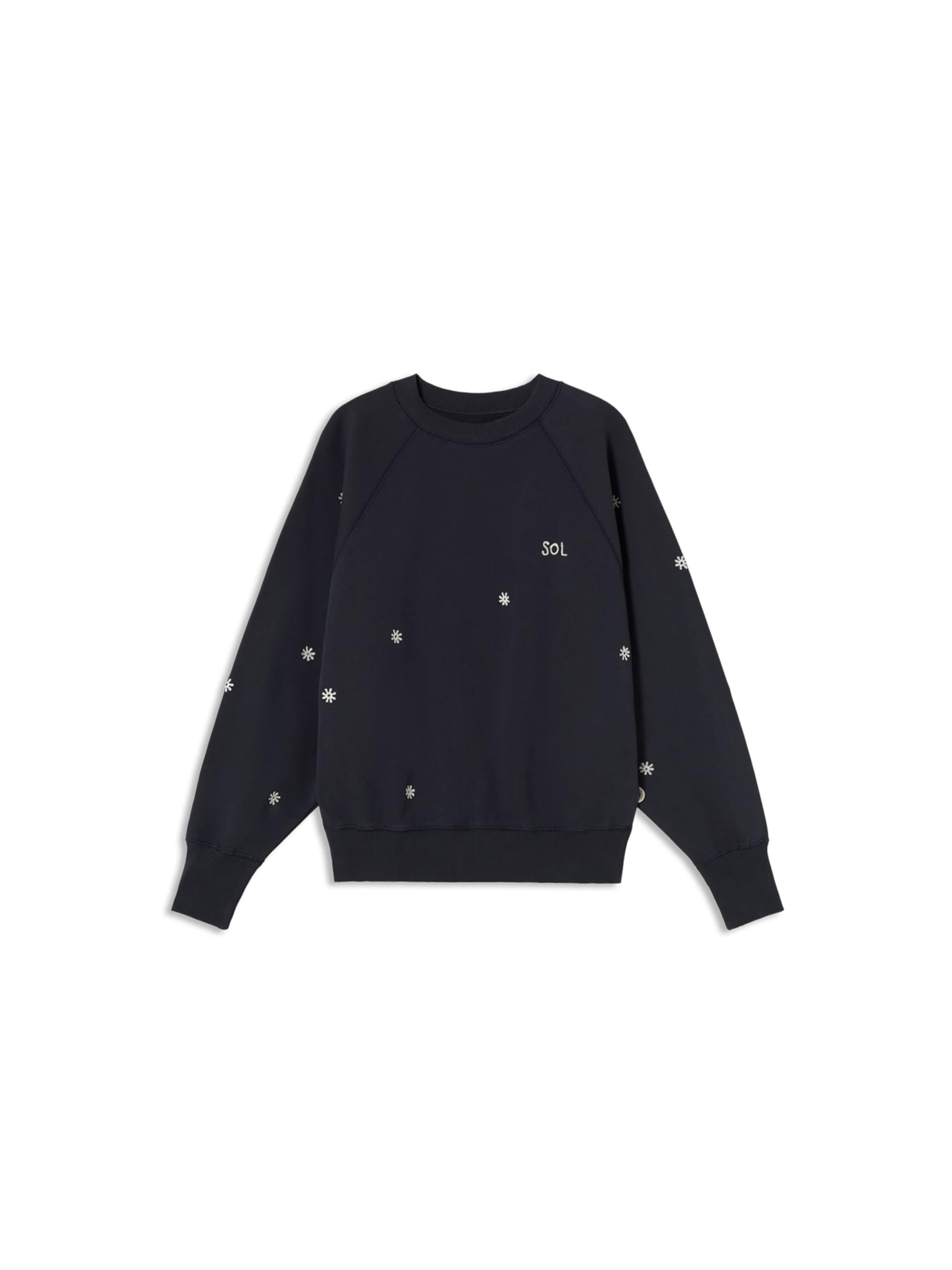 Felpa 'Solsol Bonnie' di Thinking MU in blu: frontale