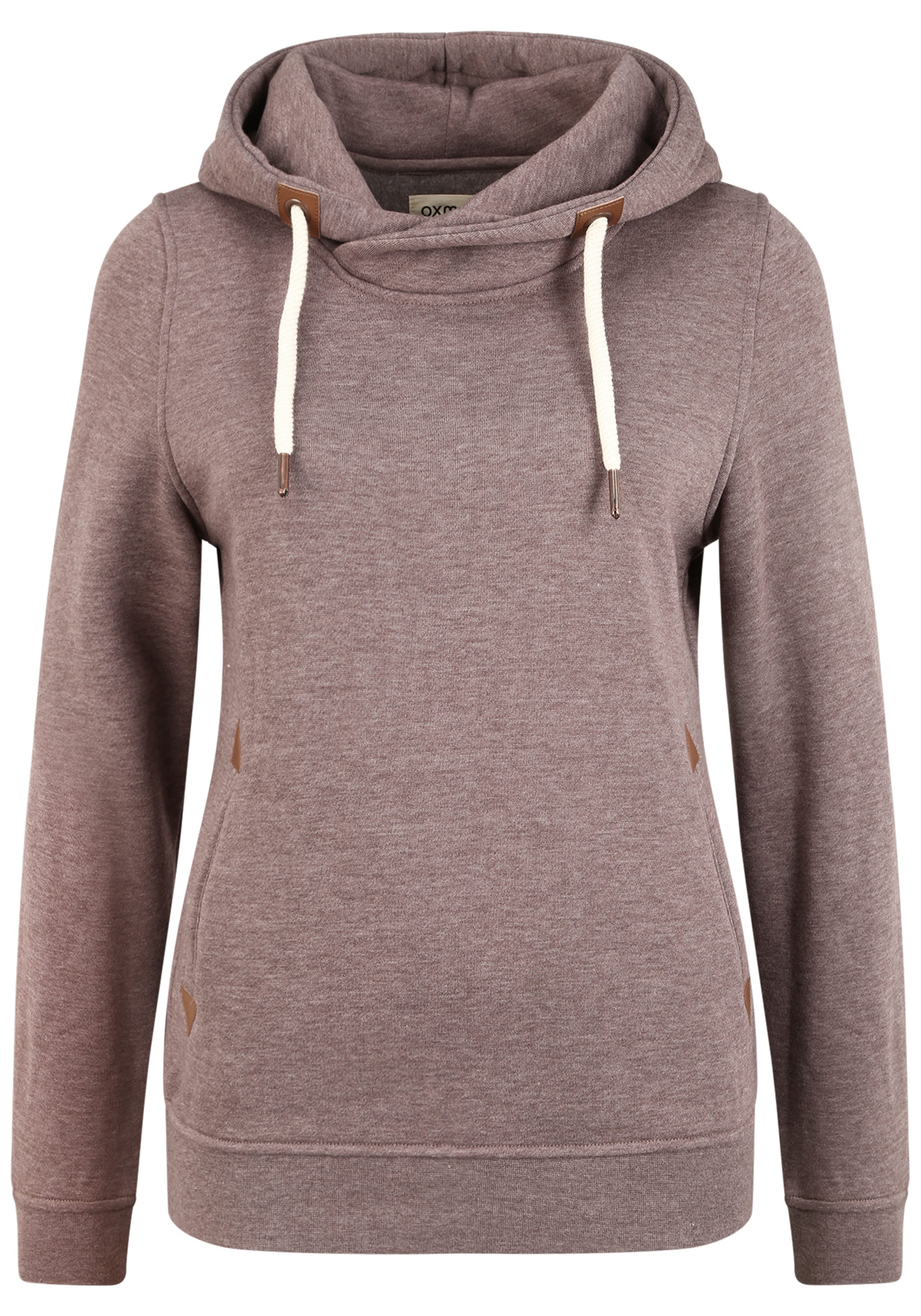 Oxmo Sweatshirt 'Vicky' in Bruin: voorkant