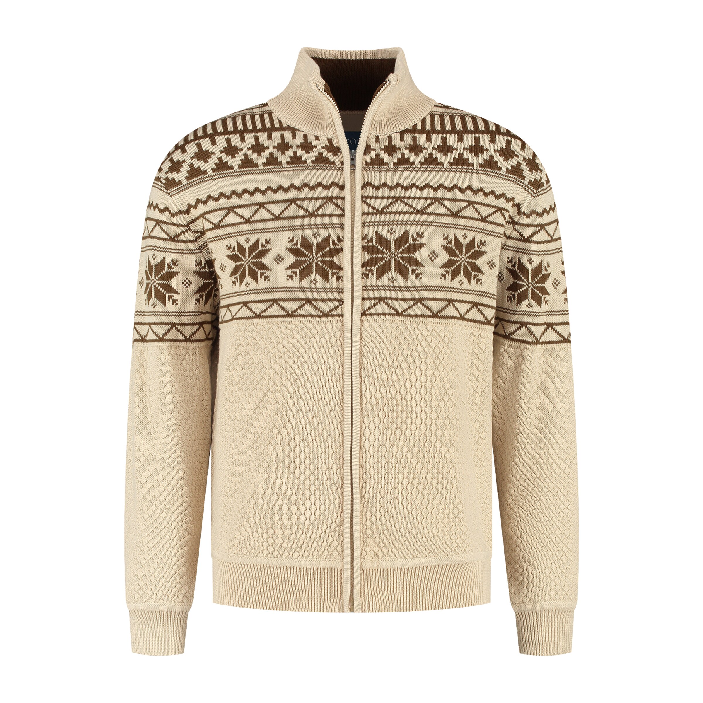 MGO Fleecejakke 'Lenn' i beige: forside