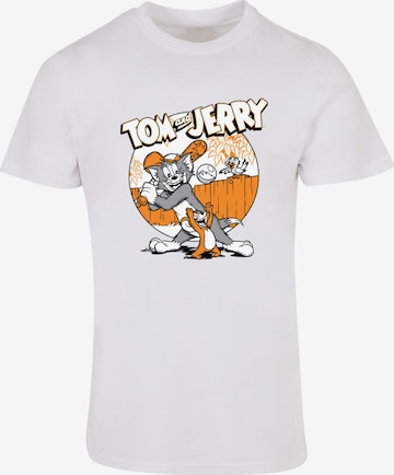 T-Shirt 'Tom and Jerry - Baseball' ABSOLUTE CULT en blanc : devant
