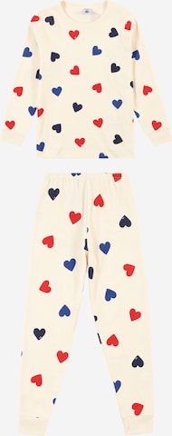 PETIT BATEAU Piżama w kolorze beżowy: przód