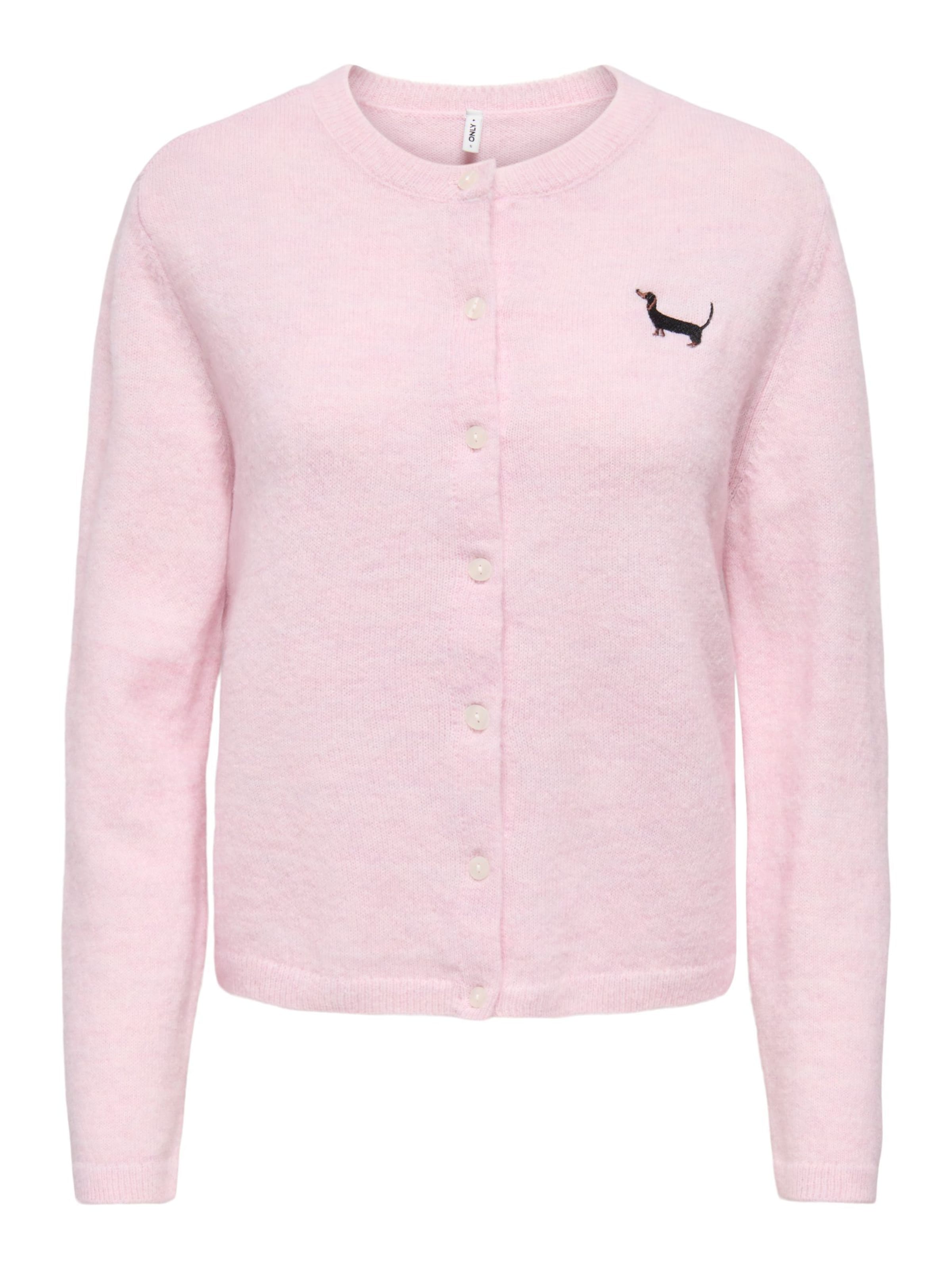 ONLY Cardigan 'ONLEVIA' i M i lys pink, Produktvisning