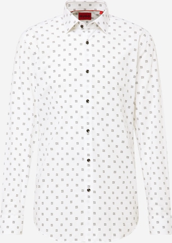 HUGO Button Up Shirt 'Kenno' in White: front