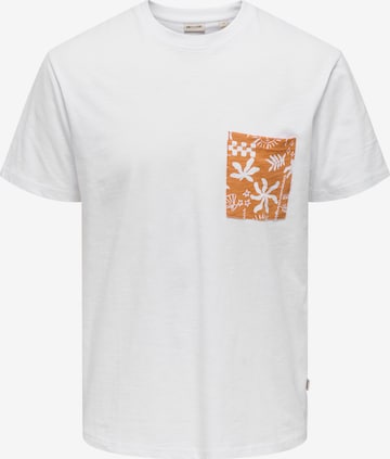 Only & Sons Tričko 'ONSPERRY' - Biela: predná strana