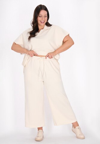 Usha - Loosefit Pantalón en beige