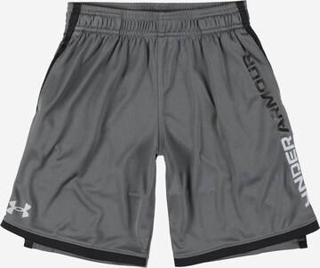 Pantalon de sport 'Stunt 3.0' UNDER ARMOUR en gris : devant