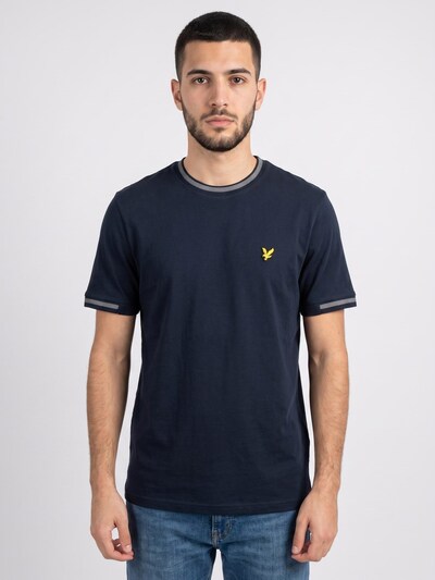 Lyle & Scott Koszulka 'Birdseye Half Tipped T-Shirt Dark Navy/Ash Lilac' w rozmiarze S w kolorze niebieskim, Podgląd produktu