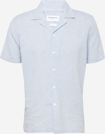 Coupe regular Chemise folklorique Lindbergh en bleu : devant