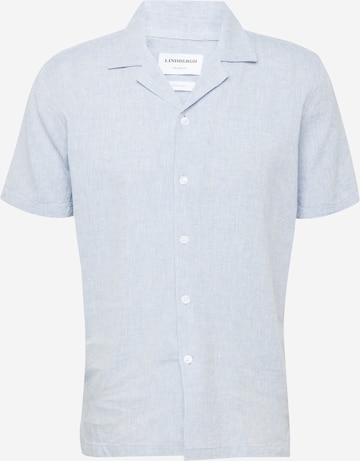 Coupe regular Chemise Lindbergh en bleu : devant