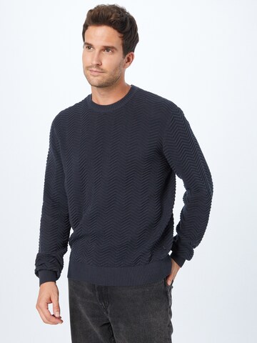 Casual Friday Sweater 'Karl' in Blue: front