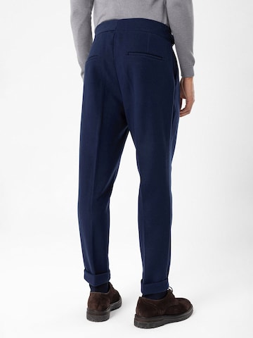 Antioch Regular Pleat-front trousers in Blue