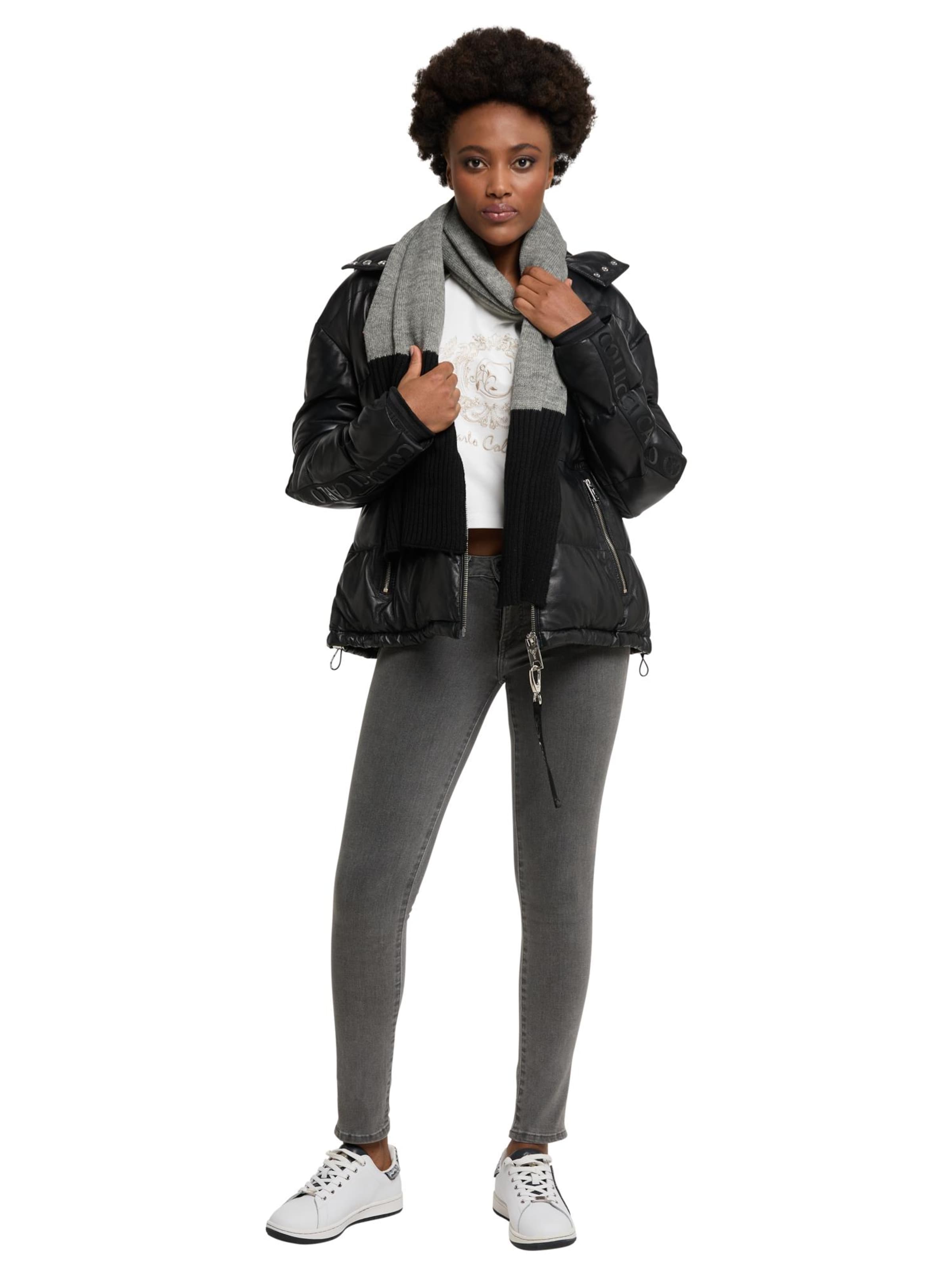 Carlo Colucci Winterjas 'Datz' in Zwart