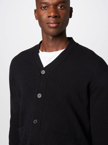 Lindbergh Knit cardigan in Black