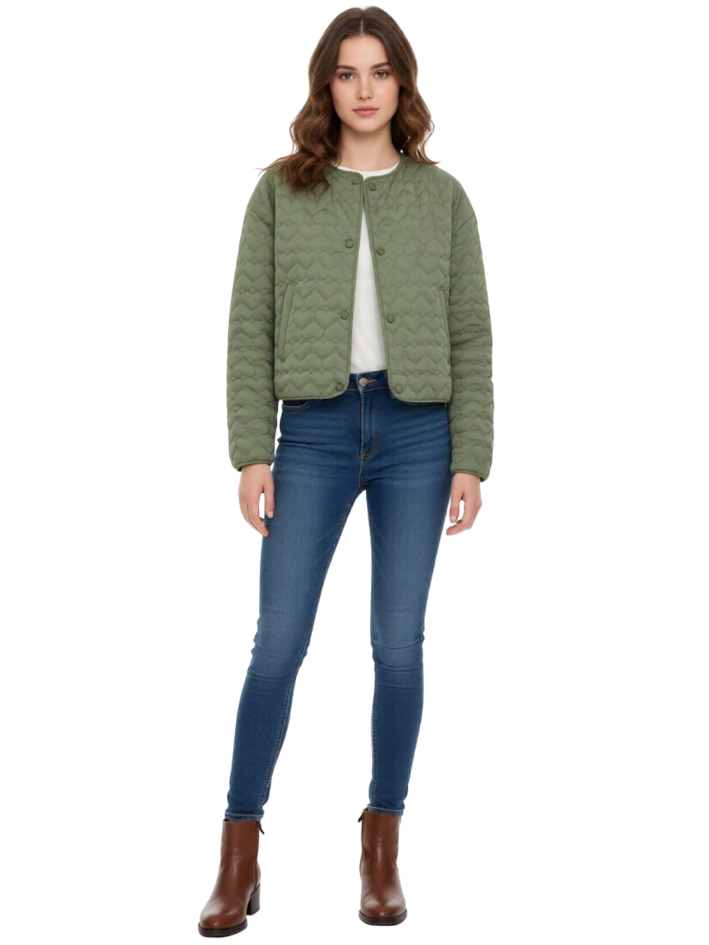 ONLY Between-Season Jacket 'Heart' in Green