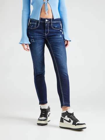 Gang Slimfit Jeans 'Amelie' in Blauw: voorkant