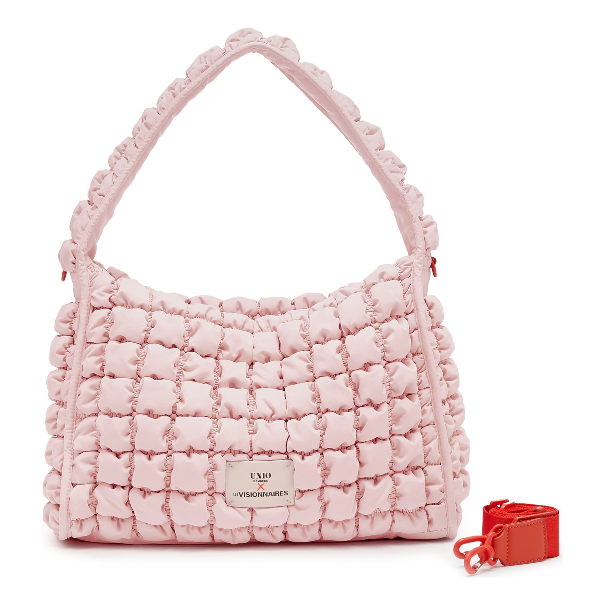 Les Visionnaires Schultertasche 'Unio ' in Pink: Vorderseite