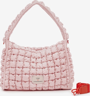 Les Visionnaires Schultertasche 'Unio ' in Pink: Vorderseite