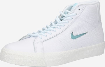 Nike SB High-Top Sneakers 'ZOOM BLAZER' in White: front