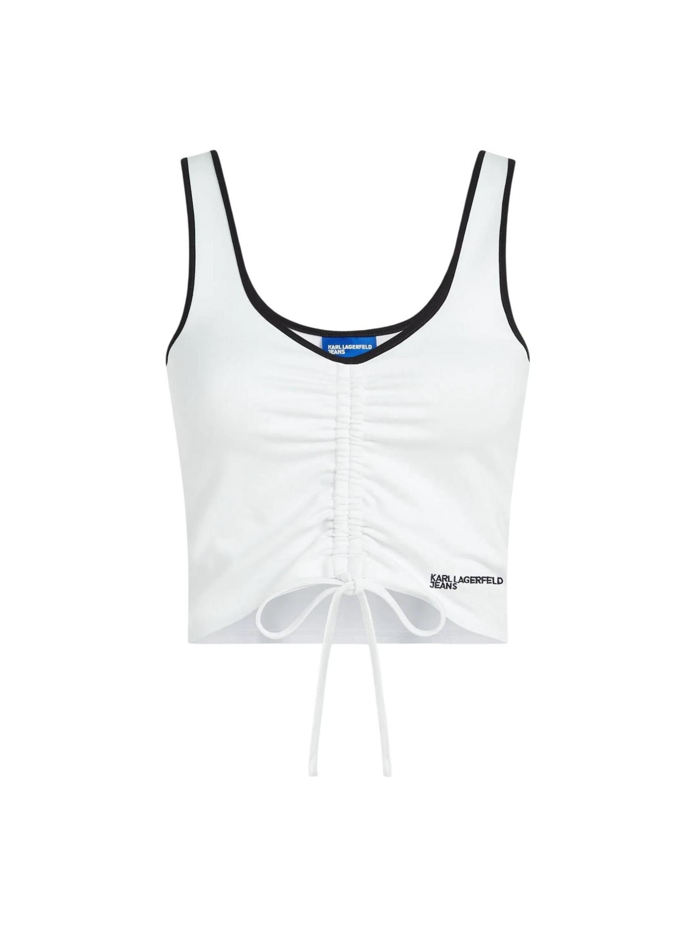 Top di KARL LAGERFELD JEANS in bianco: frontale