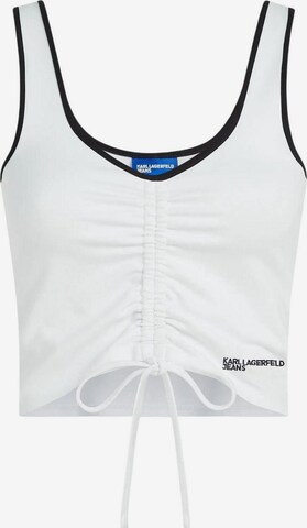 Top di KARL LAGERFELD JEANS in bianco: frontale
