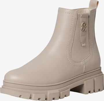 s.Oliver Chelsea boots in Beige: voorkant