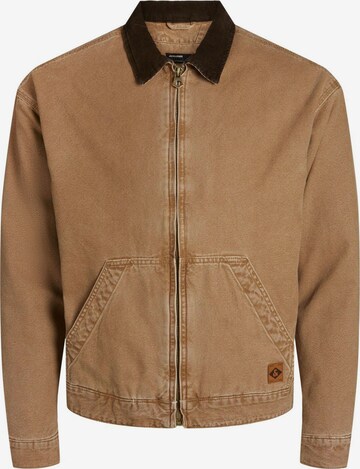 Veste mi-saison JACK & JONES en marron : devant