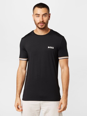 BOSS - Camiseta 'Tee MB 2' en negro: frente