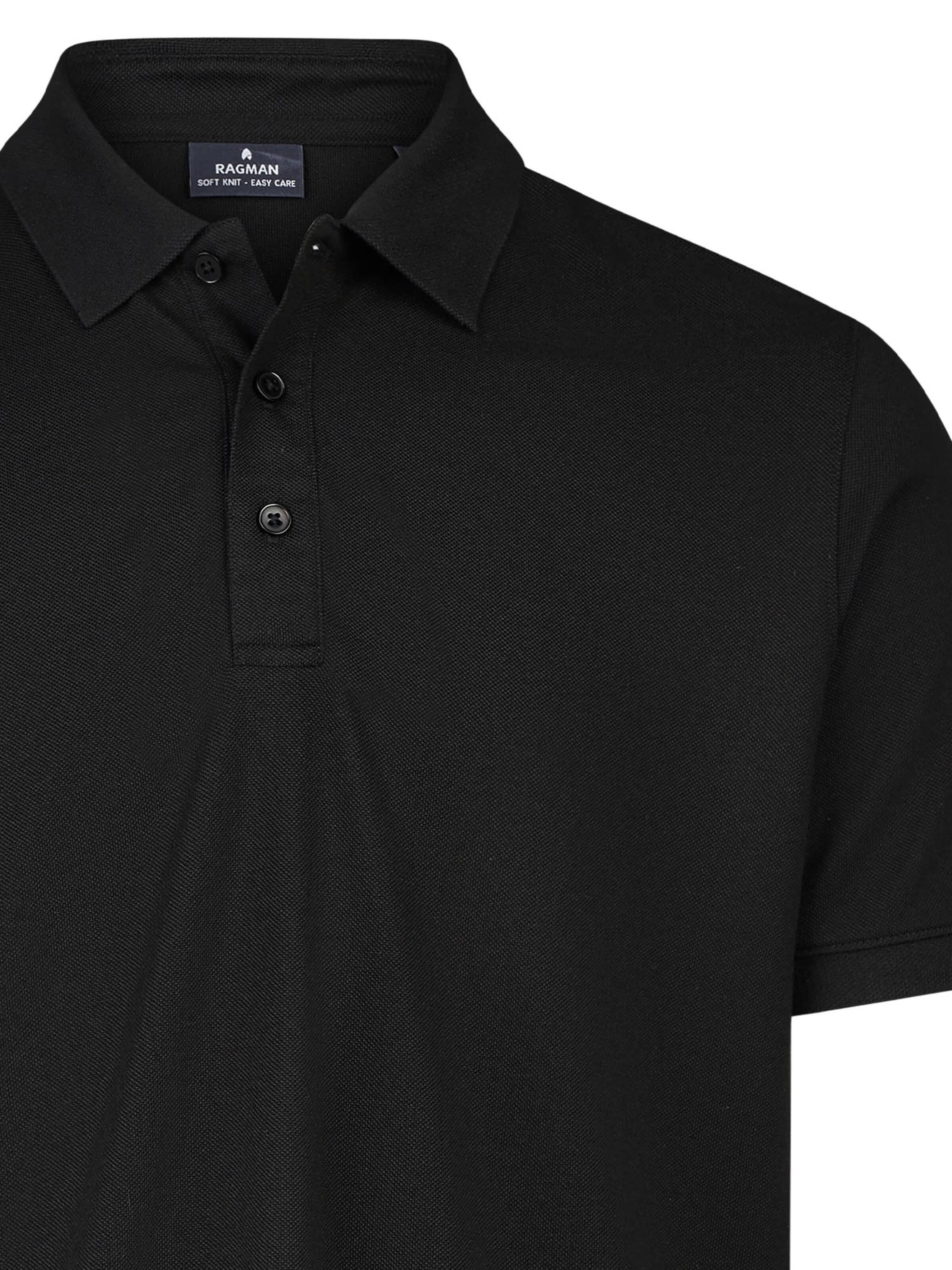 Ragman Shirt 'Basic' in Zwart