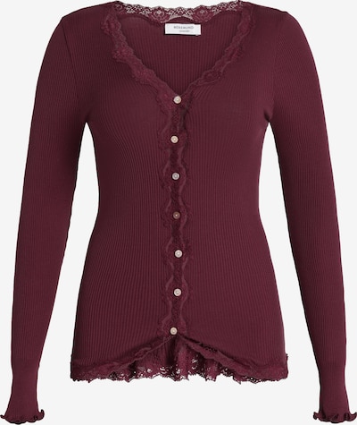 rosemunde Cardigan i XS i burgunder, Produktvisning