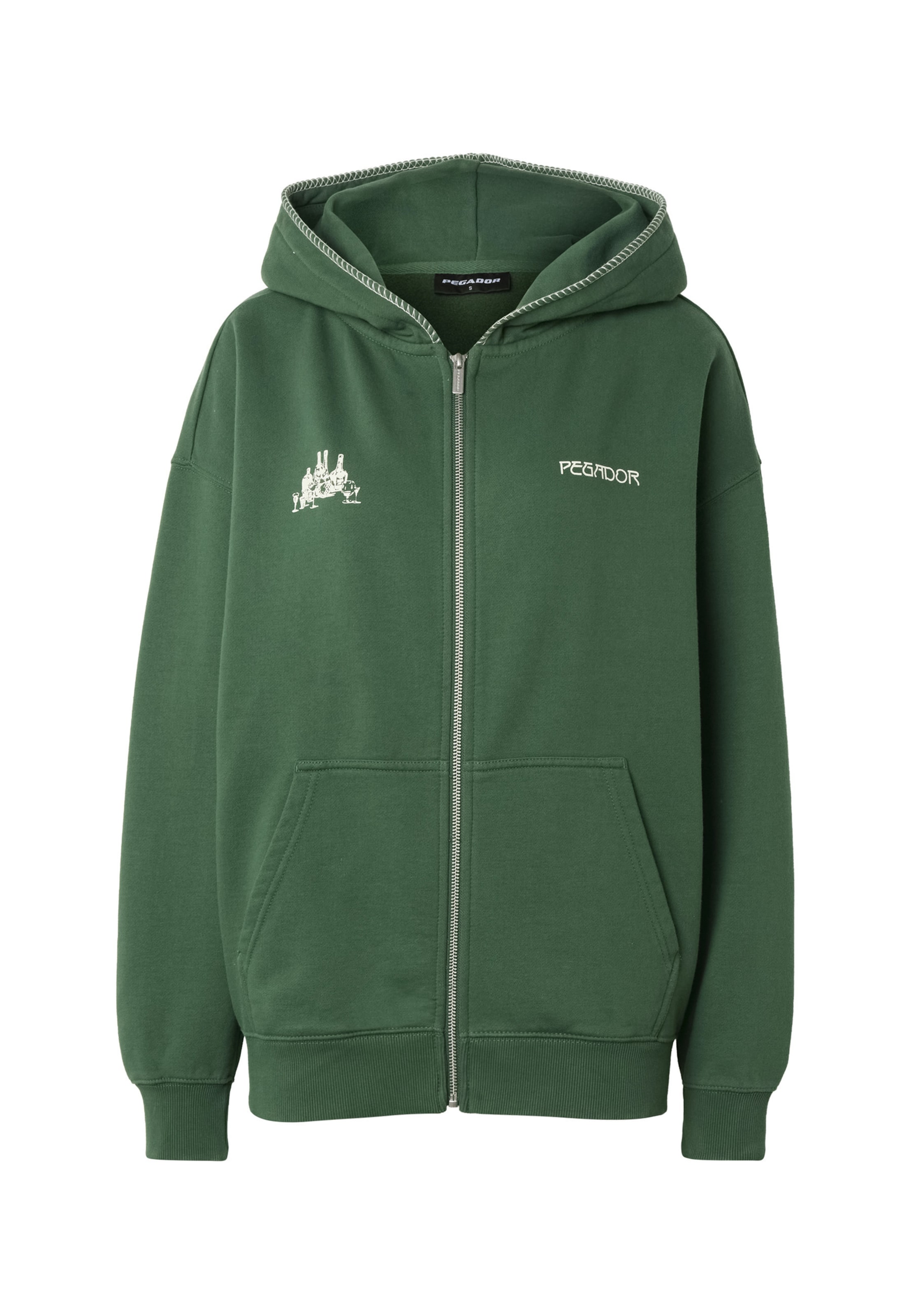 Veste de survêtement Pegador en vert : devant