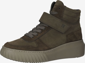 Sneaker alta di Paul Green in verde: frontale