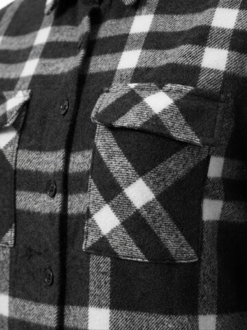 Chemisier 'Comfy Heavyweight Flannel Shirt' Radwa en noir