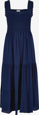 Apricot Sommerkleid in Blau: Vorderseite
