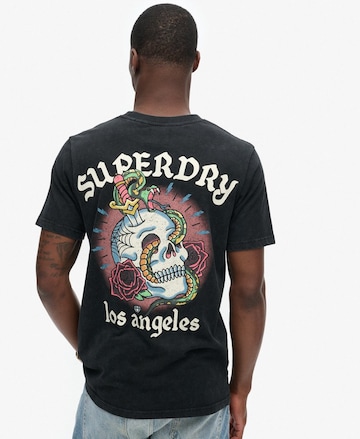 Superdry Μπλουζάκι σε μαύρο: μπροστά
