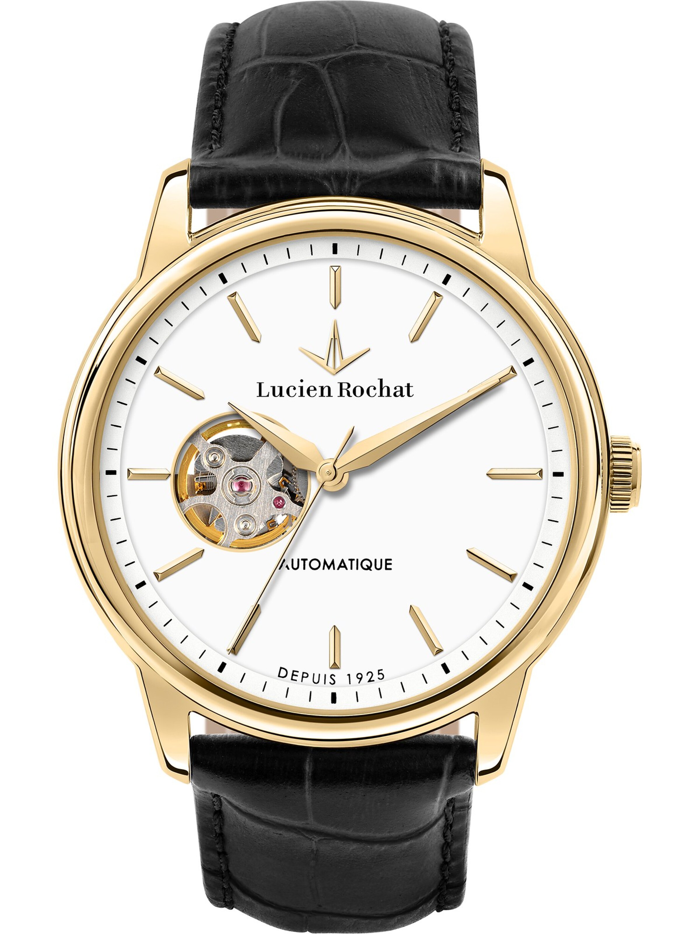 Lucien Rochat Analog Watch in Black: front