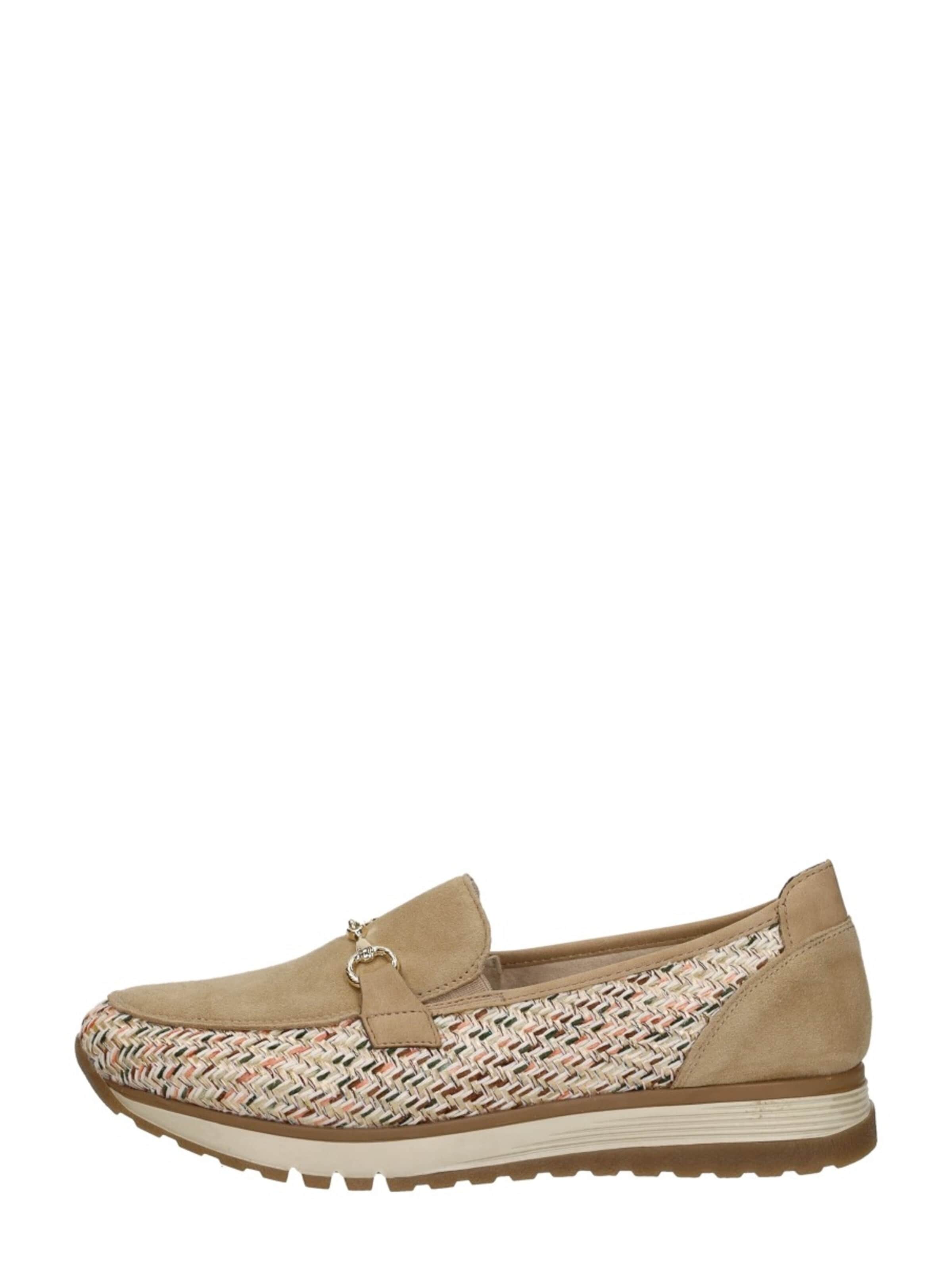 Rieker Instappers 'Sportief' in Beige: voorkant