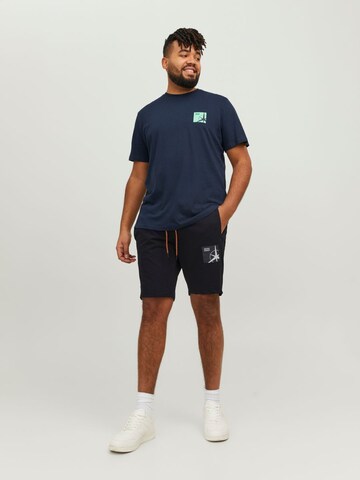 Jack & Jones Plus Regular Sweatshorts in Schwarz