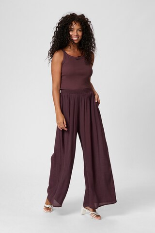 Kaffe Wide leg Broek in Lila
