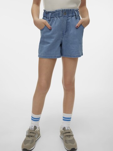 Vero Moda Girl Regular Shorts in Blau: Vorderseite
