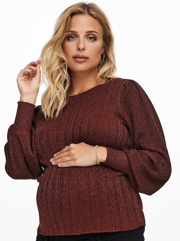 Only Maternity Sweater 'Maggi' in Brown