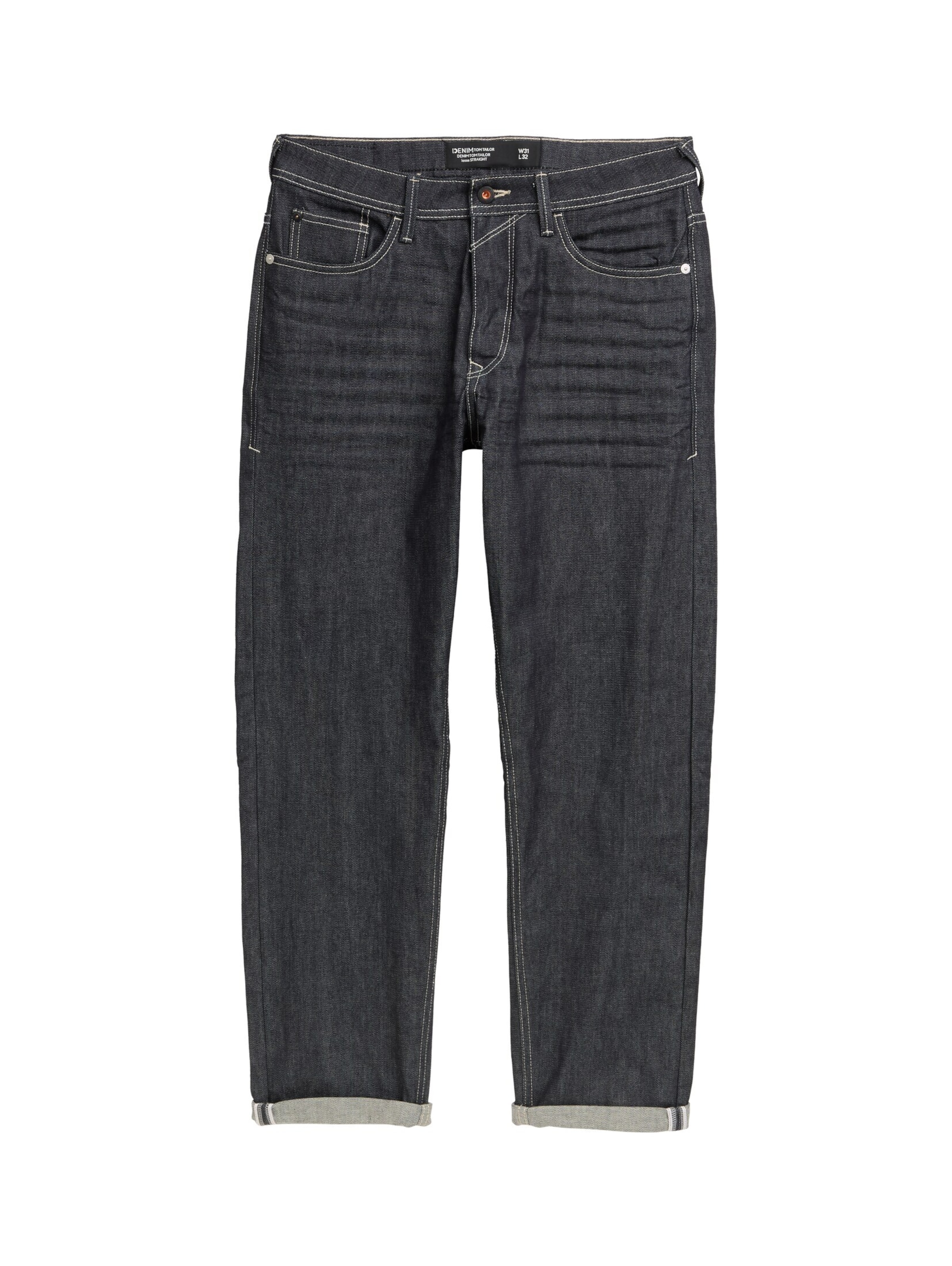 TOM TAILOR DENIM Loosefit Jeans in Blauw: voorkant
