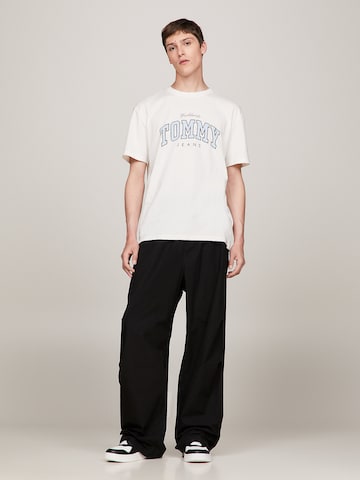 Tommy Jeans T-Shirt 'Varsity' in Weiß