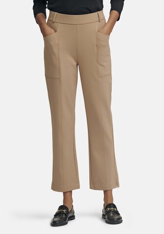 Bootcut Pantalon MARGITTES en beige : devant