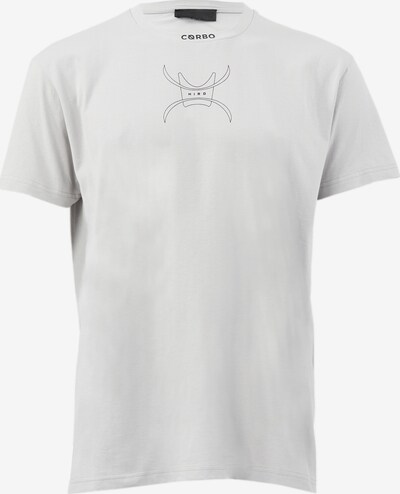 Cørbo Hiro T-Shirt 'Ronin' in hellgrau / schwarz, Produktansicht