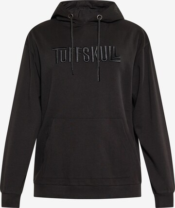 Sweat-shirt TUFFSKULL en noir : devant