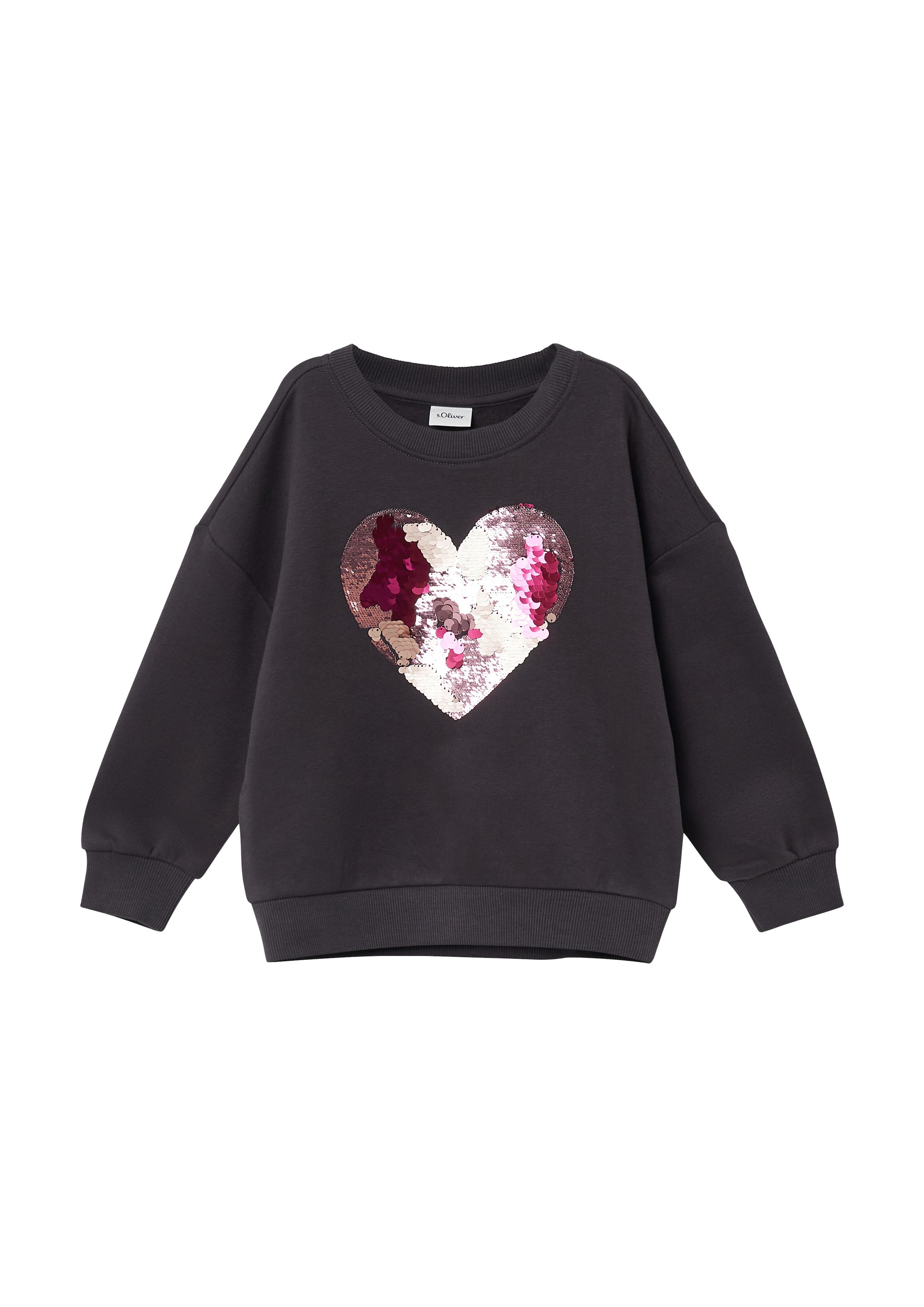 Sweat-shirt s.Oliver en violet : devant