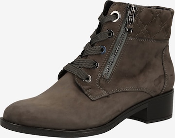ARA Lace-Up Ankle Boots in Grey: front