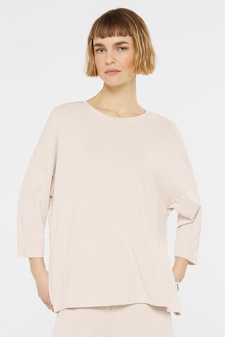 SENSES.THE LABEL Sweatshirt in Beige: front